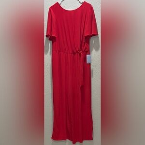 London Times Red Jumpsuit